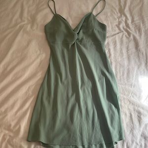 Light teal Abercrombie and Fitch slip dress